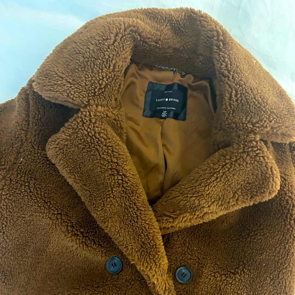 Lucky Brand Brown Teddy Coat